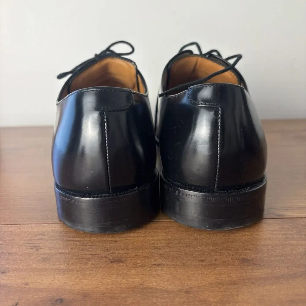 Cole Haan Men's Size 9.5 M Cassady Split Toe Oxford Black Leather Shoes C07603